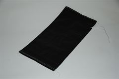 Sandsack schwarz 40 x 60 cm mit Bindeband